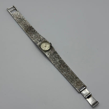 16mm Vintage Accurist 17 Jewels Bark Affect Swiss Manual Wind Watch PARTS REPAIR