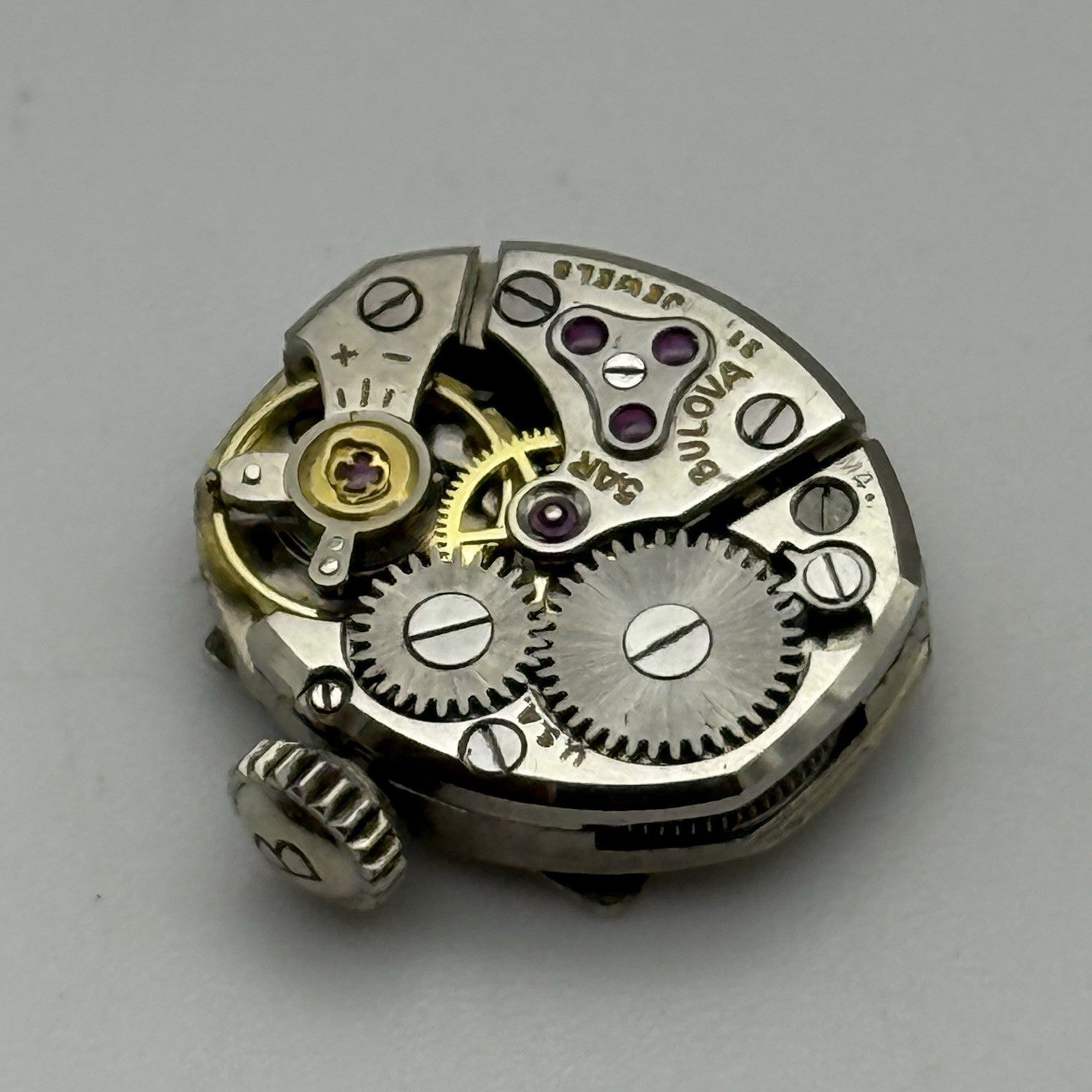 13.1mm Running Vintage Ladies Bulova 5AR Manual Wind Swiss Watch Movement PARTS