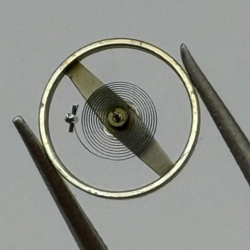 ST 69 Balance Wheel Complete And Spring 6 3/4’’’ Renata Watch Movement Parts NOS