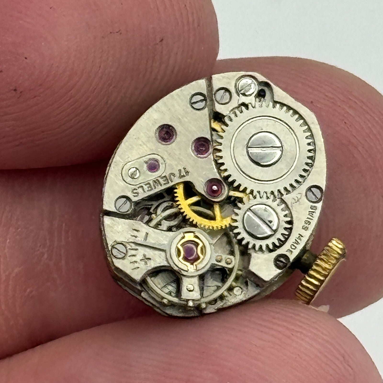 12.9mm Ladies AS 1012 A Schild Manual Wind Watch Movement Swiss Vintage PARTS