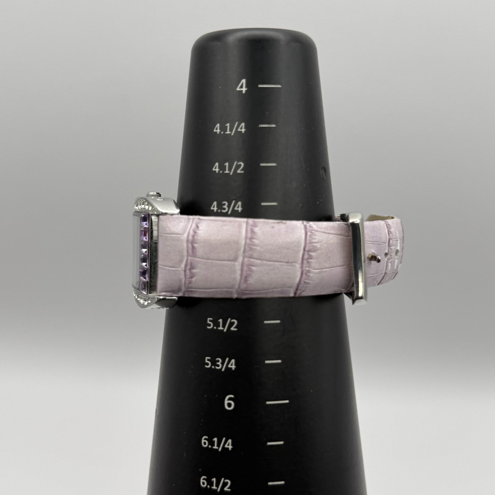 Oskar Emil Ladies Swiss Quartz Watch Crystal Bezel Leather Strap Working 25mm