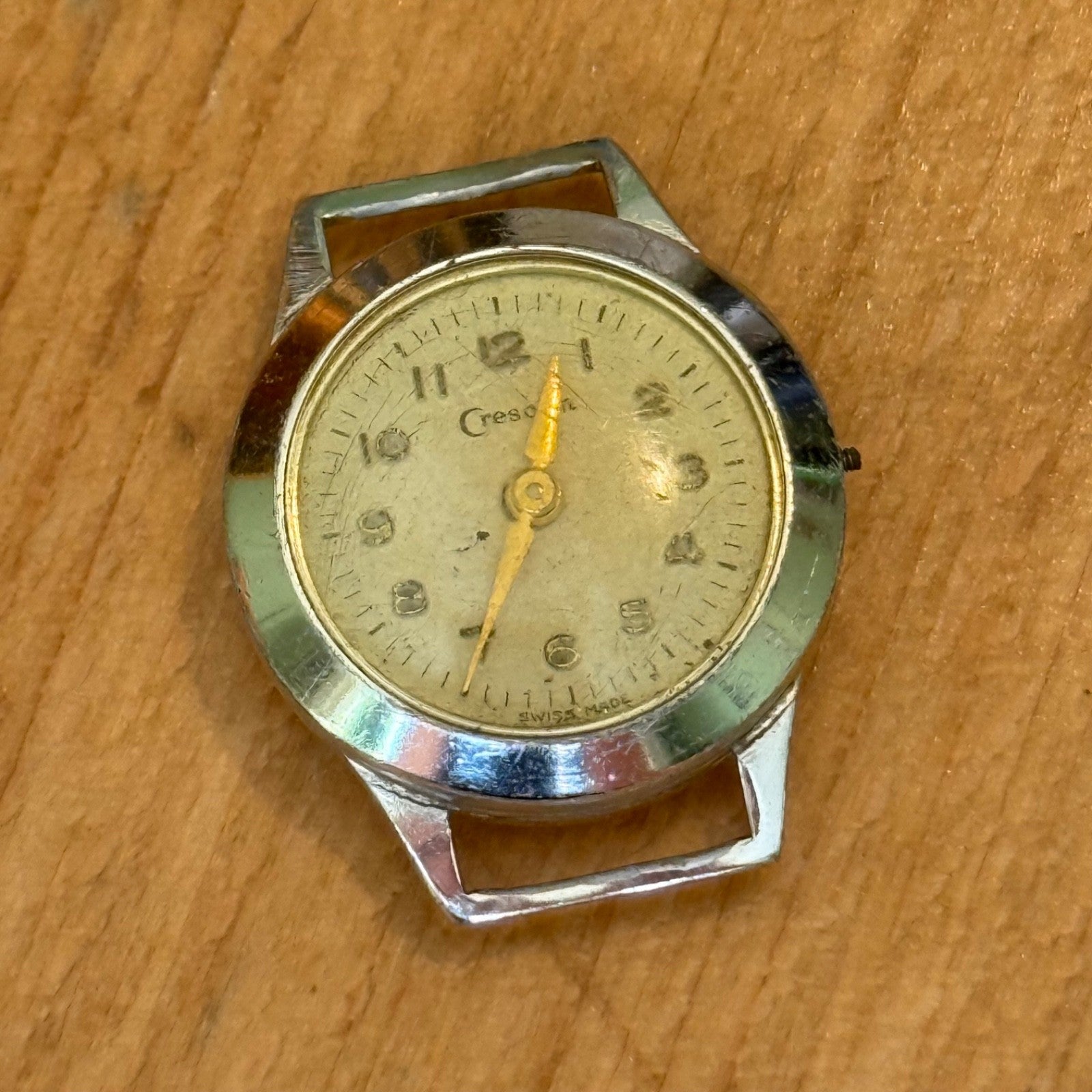 21mm Vintage Crescent Swiss 5 Jewels Ladies Manual Wind Watch PARTS / REPAIR