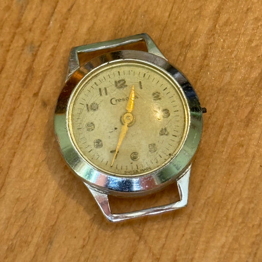 21mm Vintage Crescent Swiss 5 Jewels Ladies Manual Wind Watch PARTS / REPAIR