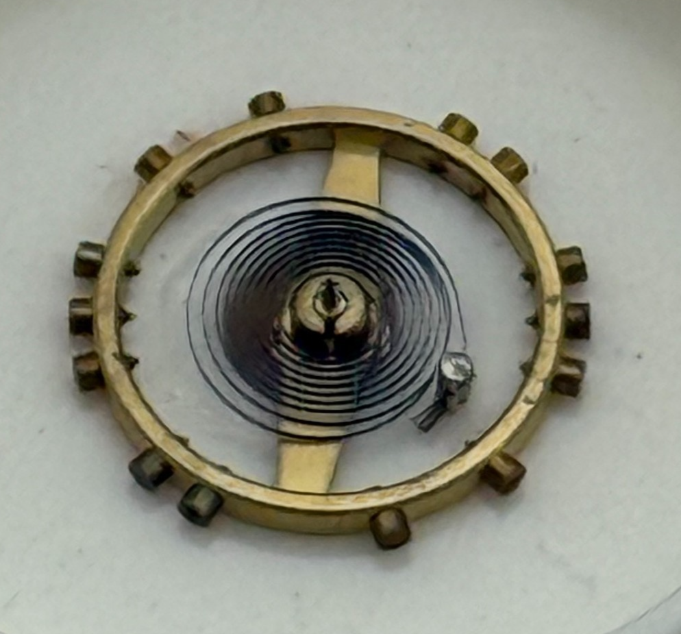 FEF 270 Balance Wheel Complete And Spring  5¼’’’ 73 M Watch Movement Parts NOS