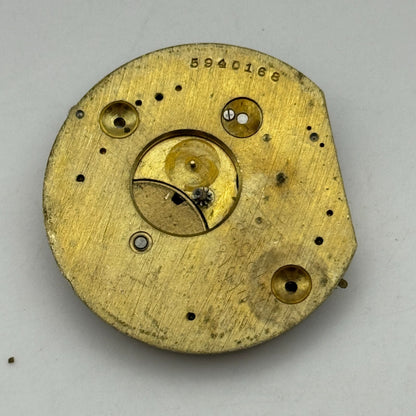 35.9mm Antique Interesting Key Wound Pocket Watch Movement PARTS REPAIR SPARES