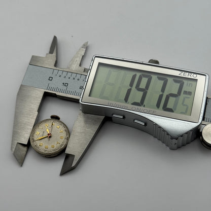 Clinton Sweep Seconds Watch Movement Running Manual Wind Vintage Parts 19.7mm