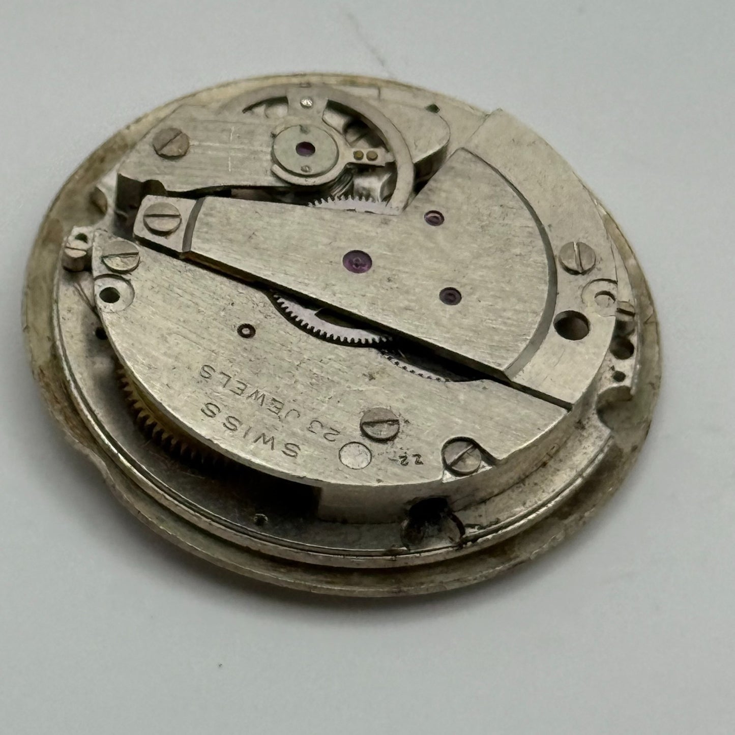 EB 8021N Watch Movement Puerta Date Manual Wind Vintage Parts Repair 25.9mm