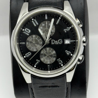 Dolce & Gabbana D&G 40mm Working Quartz Watch Date Display Stainless Steel