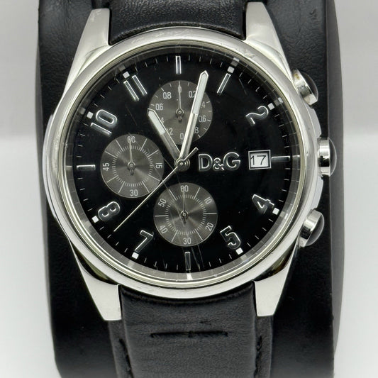 Dolce & Gabbana D&G 40mm Working Quartz Watch Date Display Stainless Steel