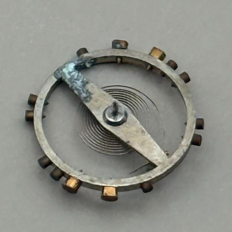 AS 984 Balance Wheel Complete And Spring  10½’’’ 30 M Watch Movement Parts NOS