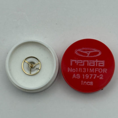 AS 1977-2 Balance Wheel Complete And Spring Inca 1831 M Watch Movement Parts NOS