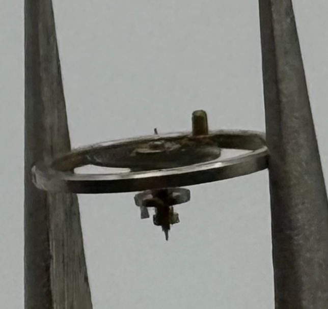 Brac 2051 Balance Wheel Complete And Spring  5½’’’ 69 M Watch Movement Parts NOS