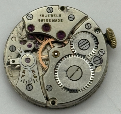 19.7mm H Samuel Acme Lever Cal 357 Manual Wind Swiss Watch Movement PARTS REPAIR
