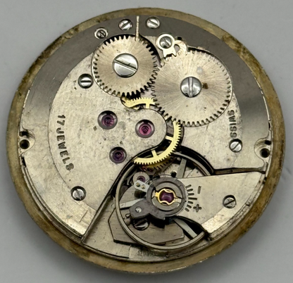 AS 1702/03 Watch Movement Date Rotary Manual Wind Vintage Swiss Parts 25.9mm