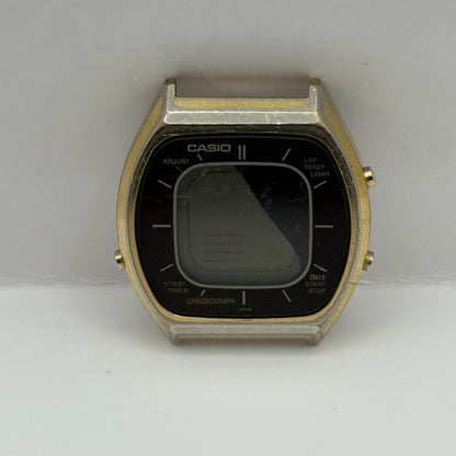 Casio Men's Chronograph Quartz Watch 56QGS-38 Gold Tone Japan 35mm PARTS REPAIR