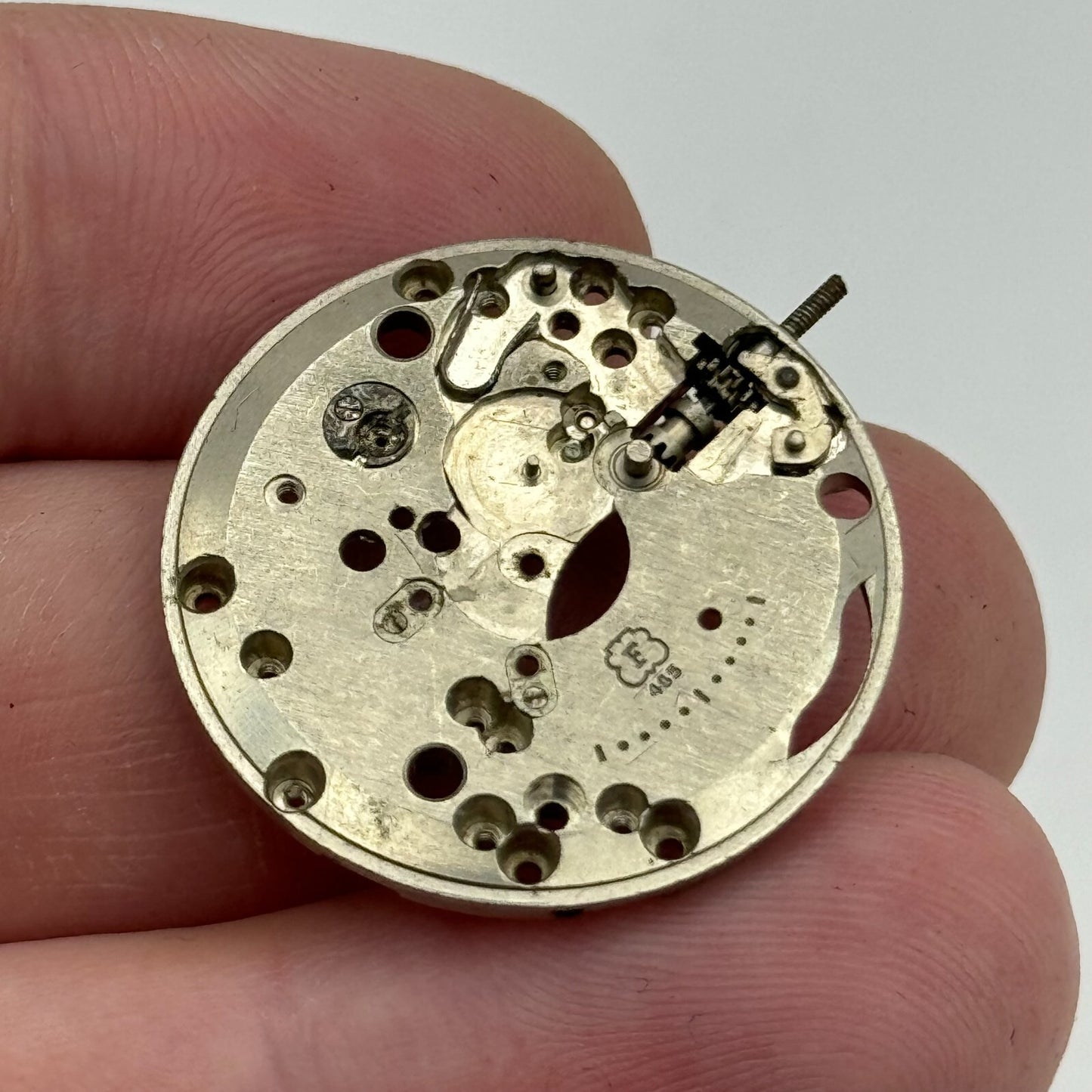 25.9mm Men's Felsa F 465 Partial Manual Wind Watch Movement Vintage Swiss PARTS