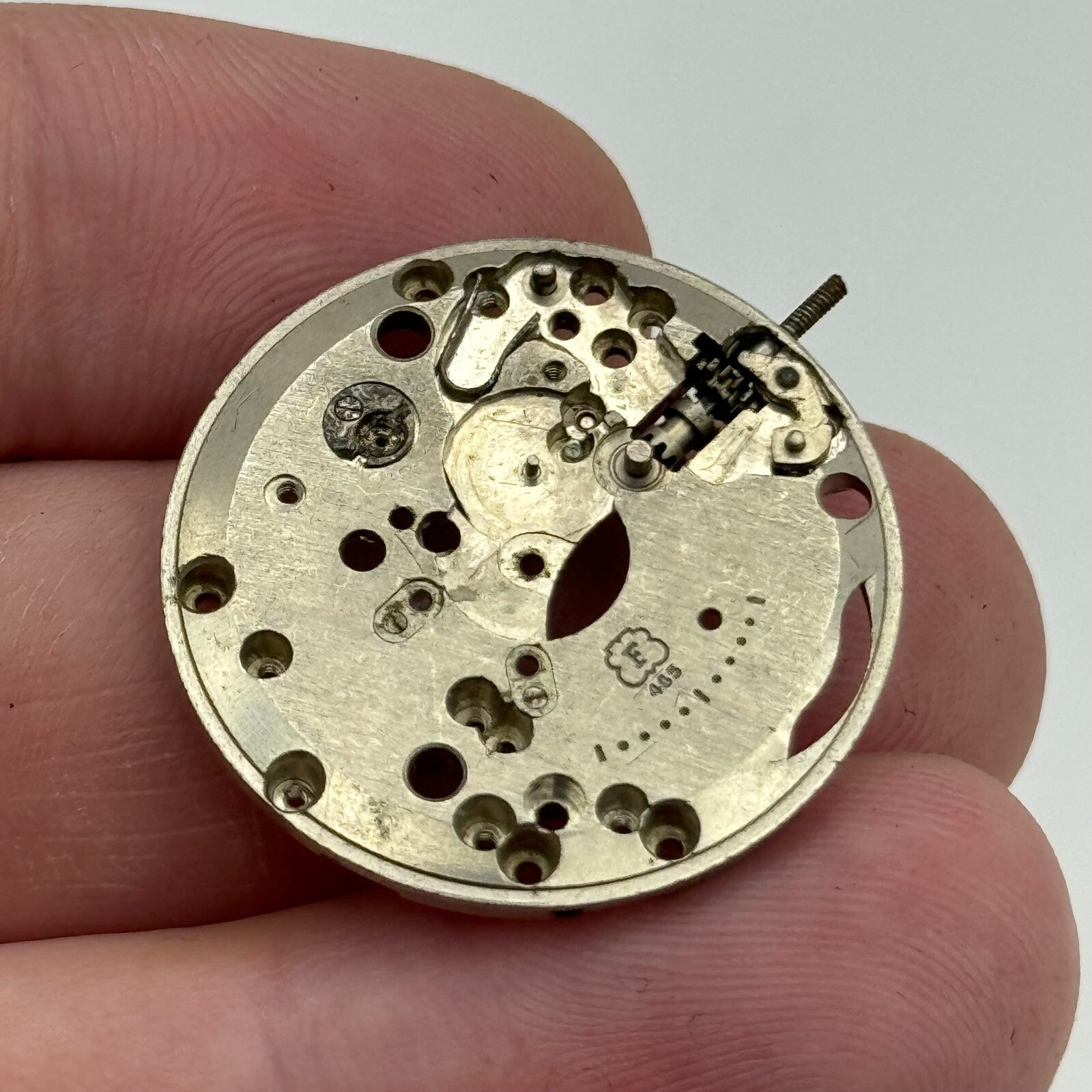 25.9mm Men's Felsa F 465 Partial Manual Wind Watch Movement Vintage Swiss PARTS