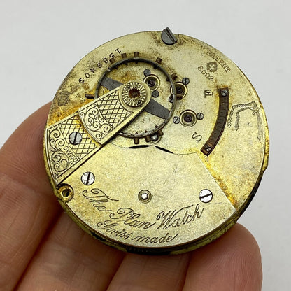 45.6mm Antique The Plan Watch Swiss Made Pocket Watch Movement PARTS REPAIR