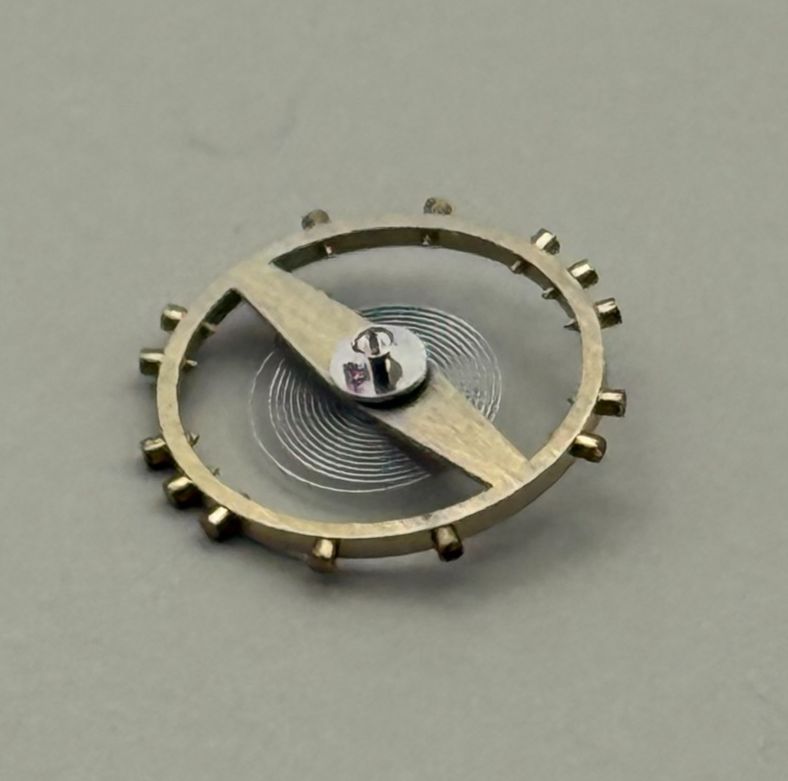 FHF 23 Balance Wheel Complete And Spring Inca 345 M Watch Movement Parts NOS