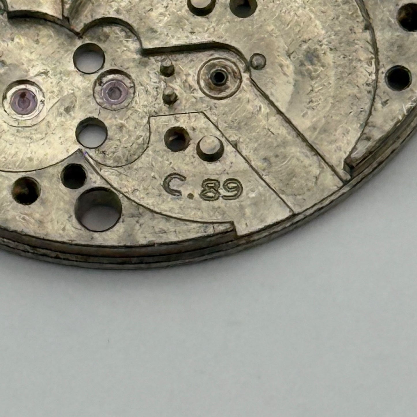 IWC Cal 89 Watch Movement Main Plate C.89 Vintage Parts Repair Swiss Rare 26.9mm