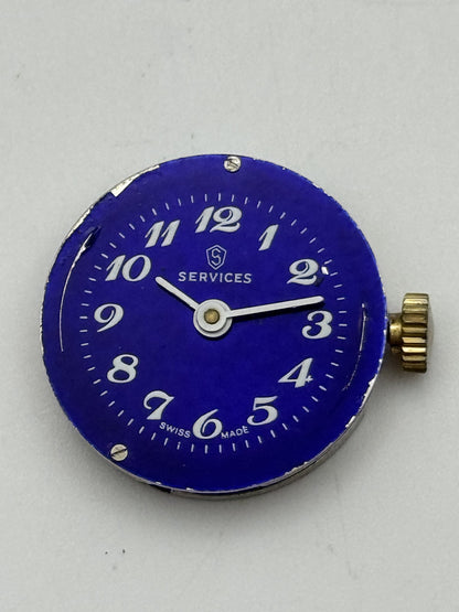 21.4mm Vintage Services Brac 2100 Manual Wind Swiss Watch Movement PARTS REPAIR