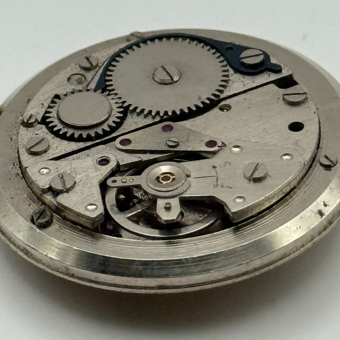 Smiths 21 Jewels Date Pointer Watch Movement Manual Wind Vintage Parts 30.4mm