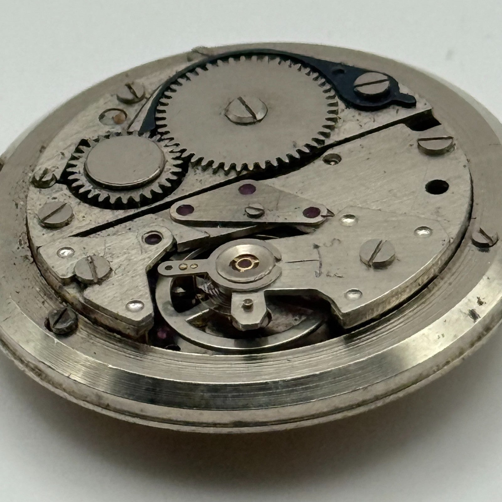 Smiths 21 Jewels Date Pointer Watch Movement Manual Wind Vintage Parts 30.4mm