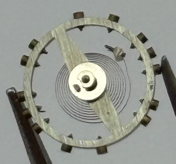 Felsa 302 Balance Wheel Complete And Spring 6 1/4''' 181 M Watch Movement Parts 