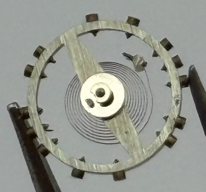 Felsa 302 Balance Wheel Complete And Spring 6 1/4''' 181 M Watch Movement Parts 