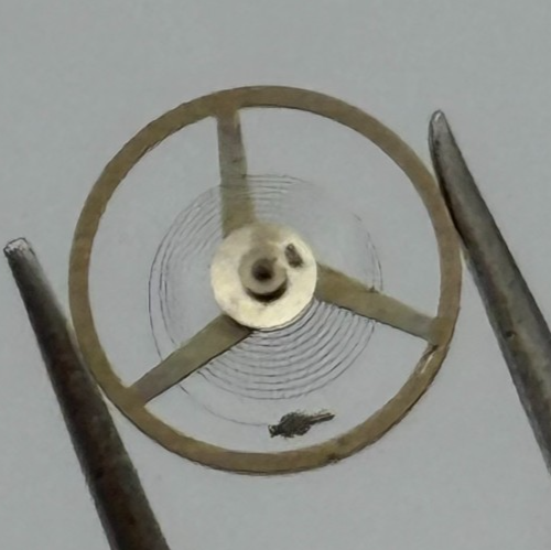 ST 69 Balance Wheel Complete And Spring 6 3/4-8''' 1155 Watch Movement Parts NOS