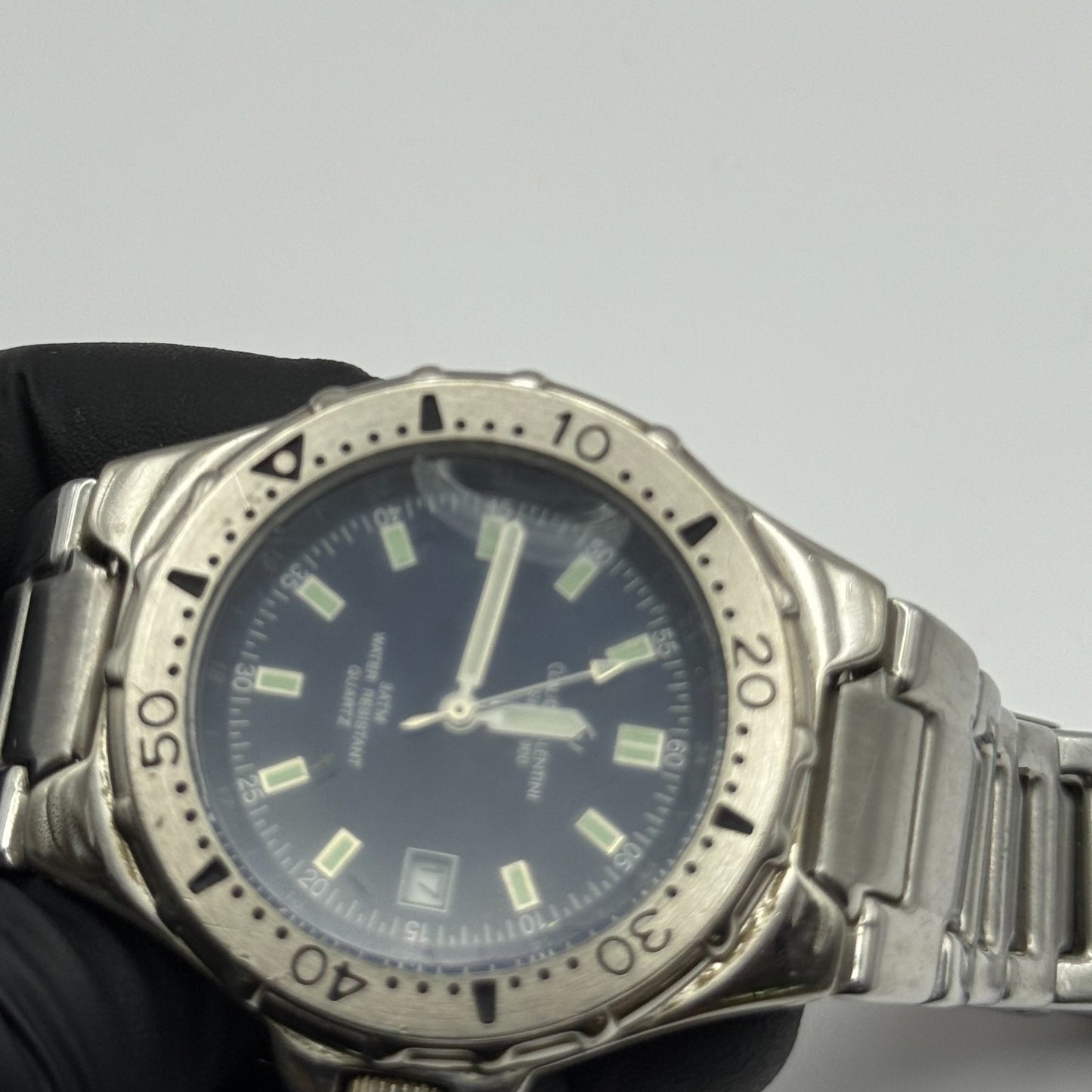 Claude Valentini Sports 900 Men’s Quartz Watch Date Steel Bracelet Working 39mm