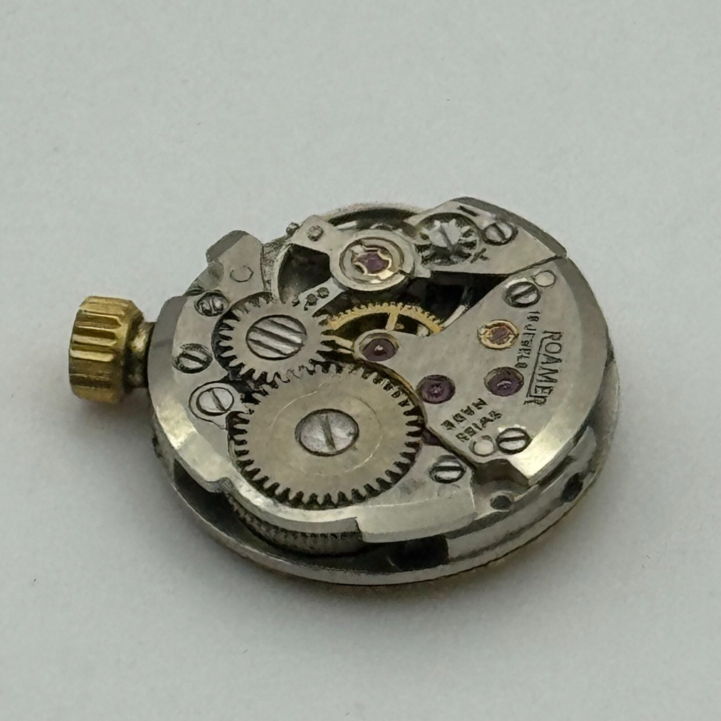 15.5mm Ladies Roamer MST 468 Manual Wind Swiss Watch Movement Vintage FOR PARTS