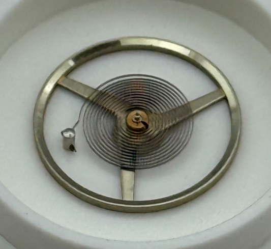 Felsa 4450? Balance Wheel Complete And Spring   1713 M Watch Movement Parts NOS