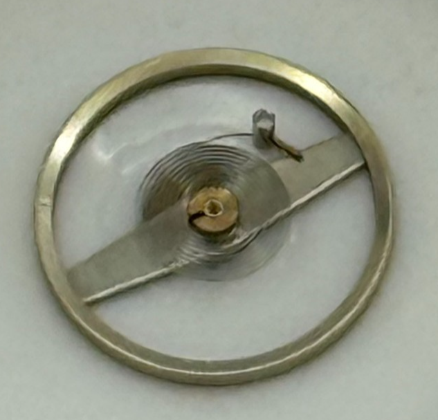 Amida 580 585 Balance Wheel Complete And Spring 1389 Watch Movement Parts NOS