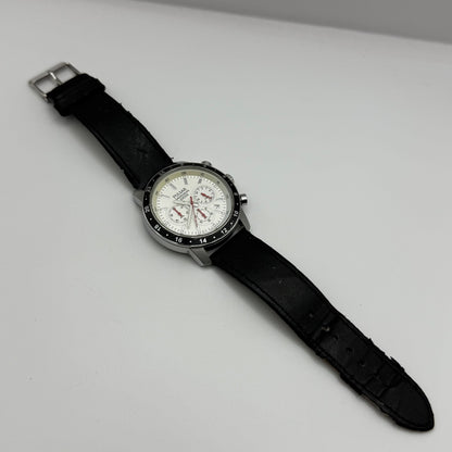 Pulsar Chronograph 100M Watch Men's Quartz VD53-X055 Working 43mm Japan Steel