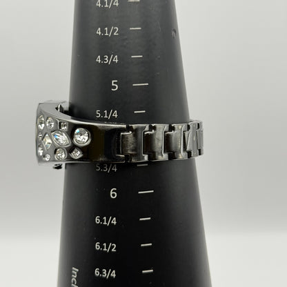 Lipsy London Ladies Quartz Watch Rectangular Black Dial Bracelet Working 22mm