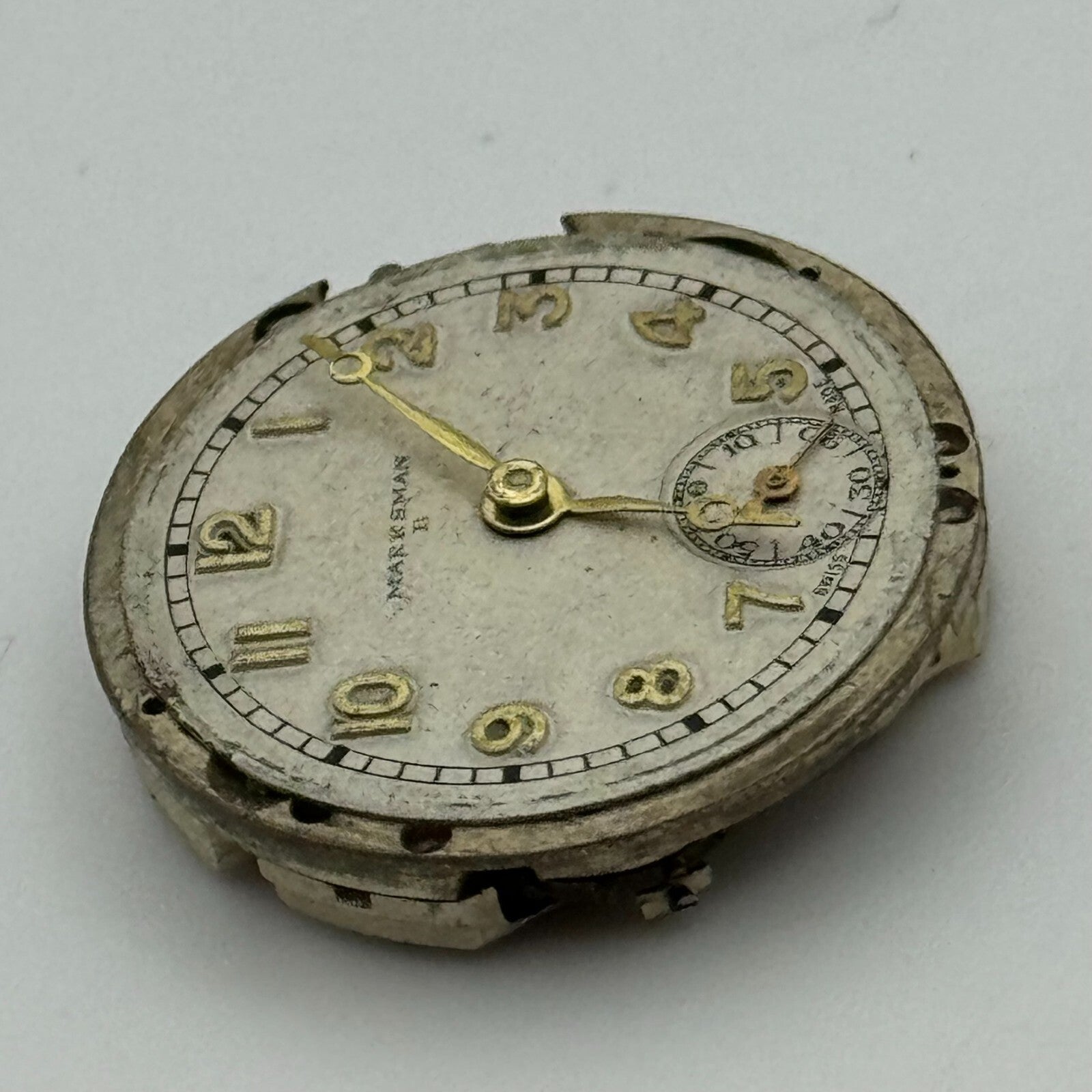 23.6mm Vertex V.W Marksman Manual Wind Swiss Made 15 Jewels Watch Movement PARTS