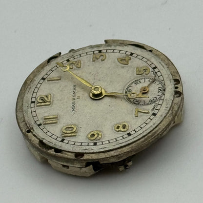 23.6mm Vertex V.W Marksman Manual Wind Swiss Made 15 Jewels Watch Movement PARTS