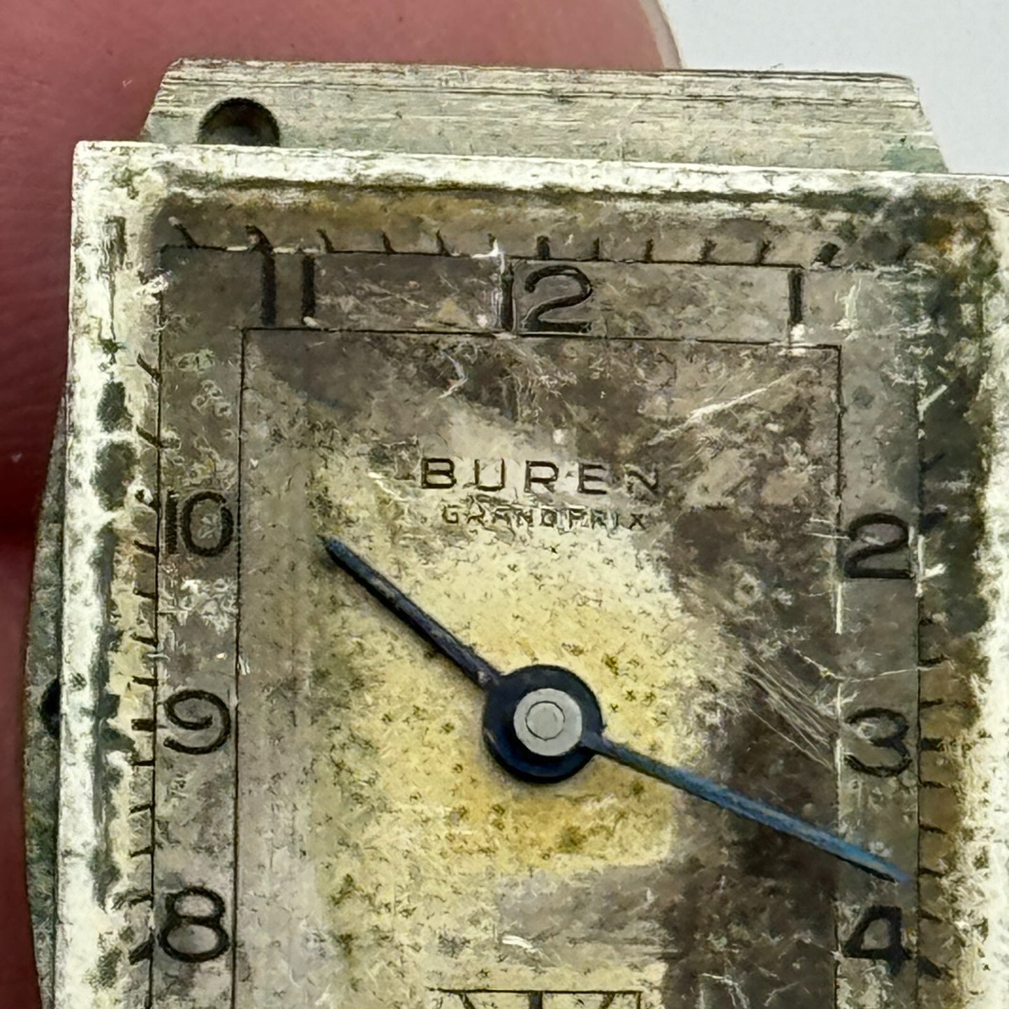 20mm Buren Grand Prix Cal 14 Tank Tonneau Manual Wind Swiss Watch Movement PARTS