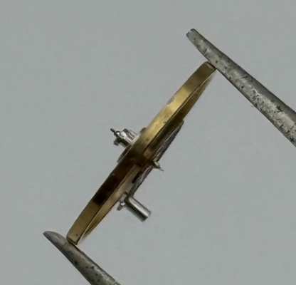 ST 1686 1786 Balance Wheel Complete And Spring  1115 M Watch Movement Parts NOS