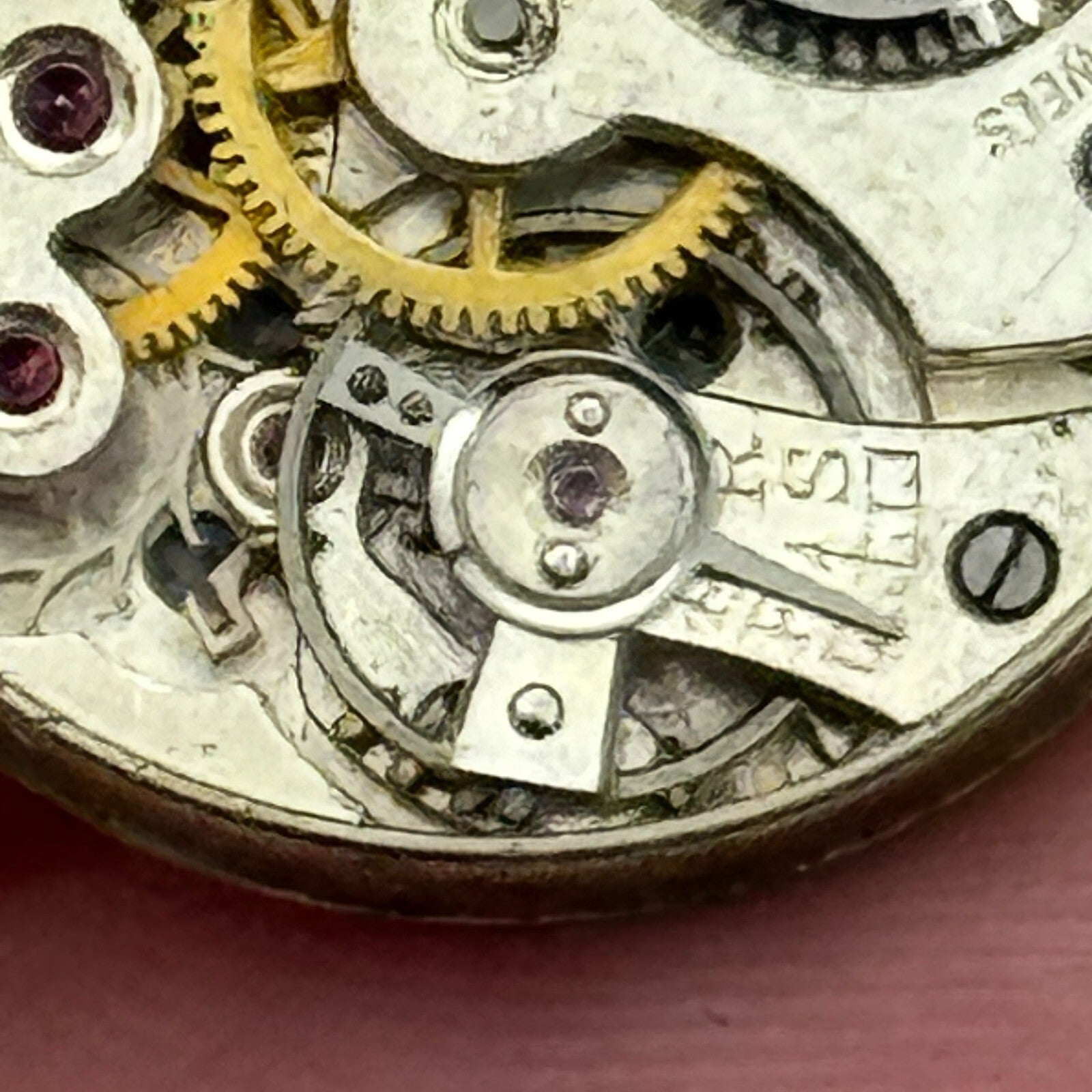 20.2mm Bernex No 2 Swiss 15501 Trench Watch Movement Manual Wind Vintage PARTS