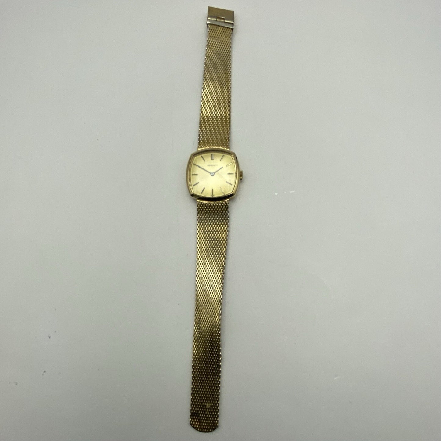 27mm Ladies Manual Wind RUNS BUT STOPS Regency Milanese Gold Tone Watch