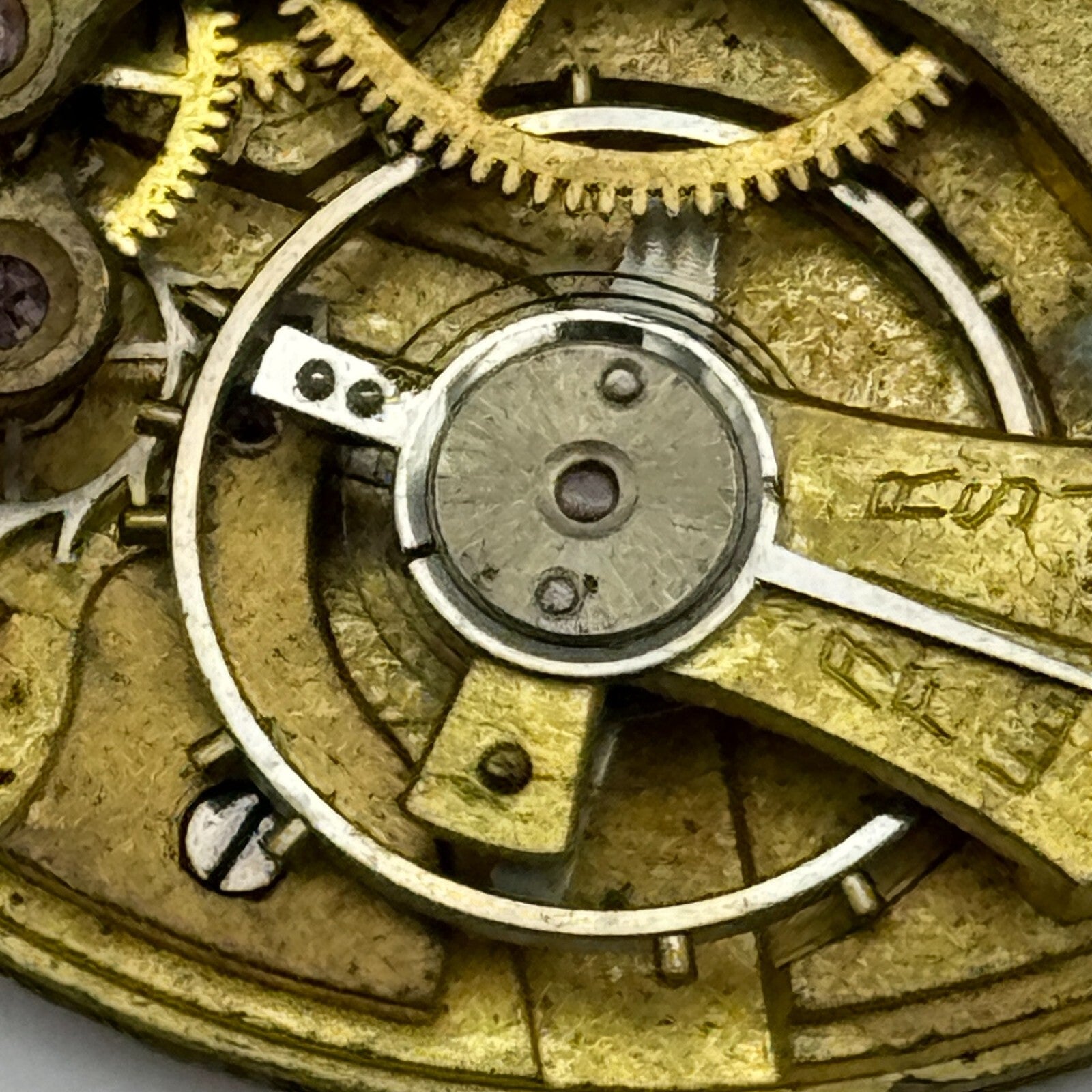 40.7mm Swiss 24 Hour Dial Sub Seconds Pocket Watch Movement Hands PARTS SPARES