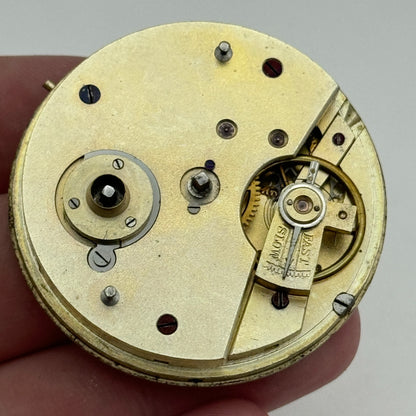 45.1mm Antique Unidentified Key Wound Pocket Watch Movement PARTS REPAIR SPARES