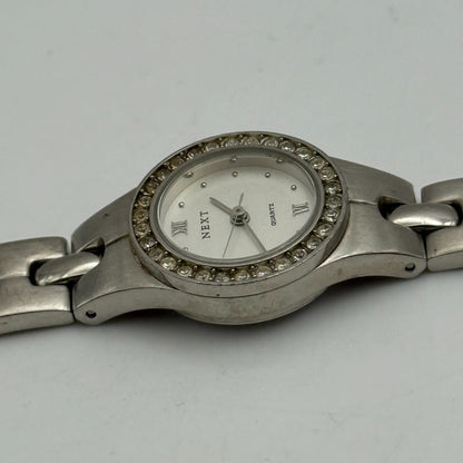 22mm Working Ladies Next M77459 Silver Tone Jewelled Quartz Watch 6 Inches