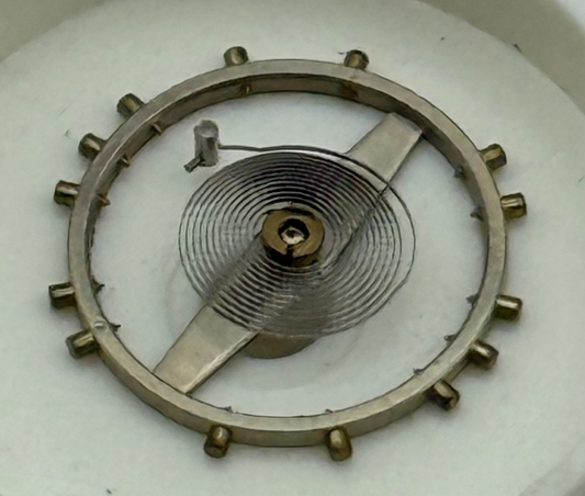 Peseux 320 330 Balance Wheel Complete And Spring 454 M Watch Movement Parts NOS