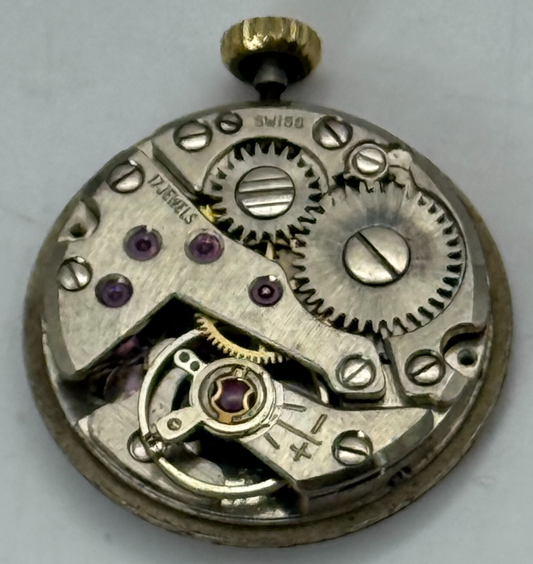 18.9mm Running Vintage Rotary FHF 34-21 Manual Wind Watch Movement PARTS REPAIR