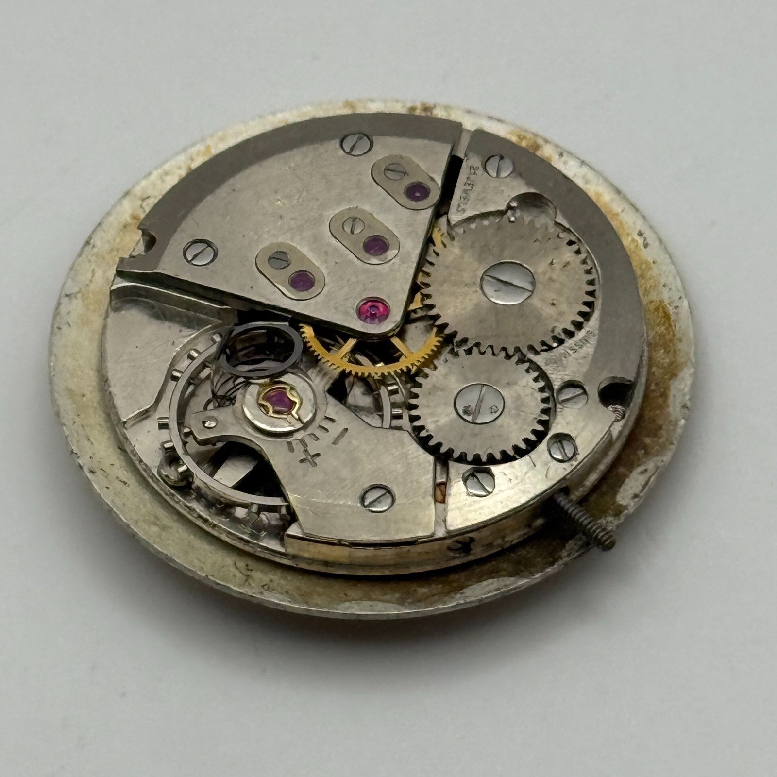 ETA 2390 Watch Movement Atlantic Manual Wind Vintage Swiss Parts Repair 23.3mm