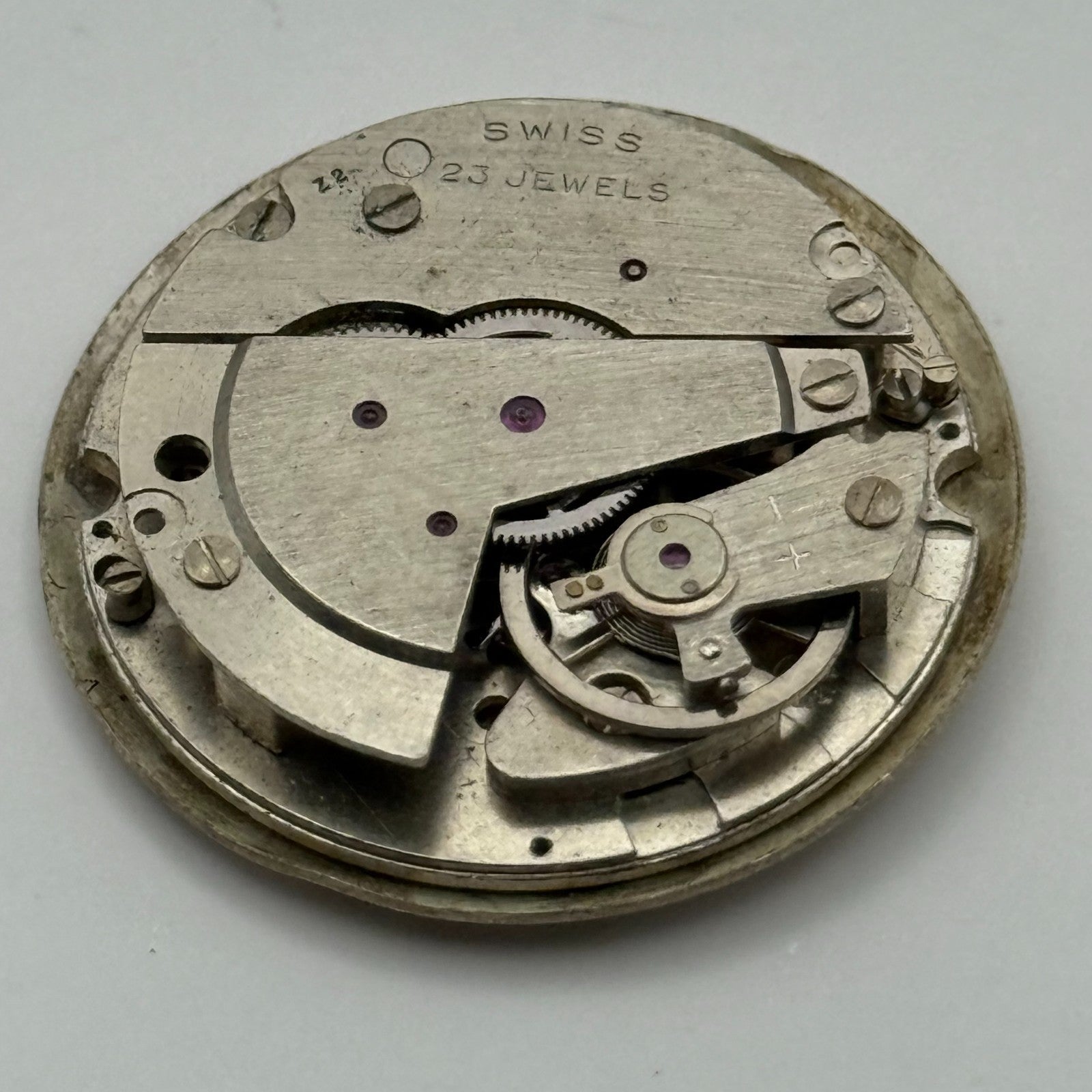 EB 8021N Watch Movement Puerta Date Manual Wind Vintage Parts Repair 25.9mm