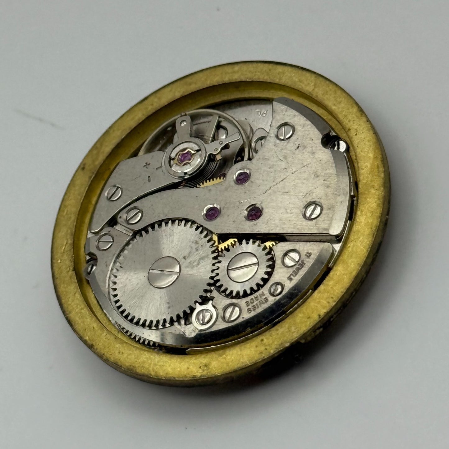 FHF 72 Watch Movement Mappin Manual Wind Vintage Swiss Parts Repair 31.6mm